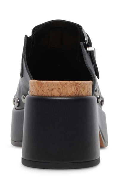 Shop Dolce Vita Yevan Platform Mule In Black Leather