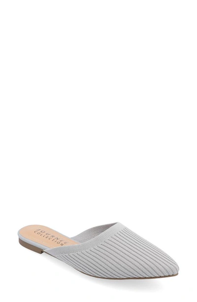 Shop Journee Collection Aniee Knit Mule In Grey
