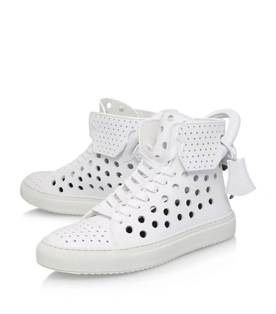 Shop Buscemi Hole Punch High-top Sneakers