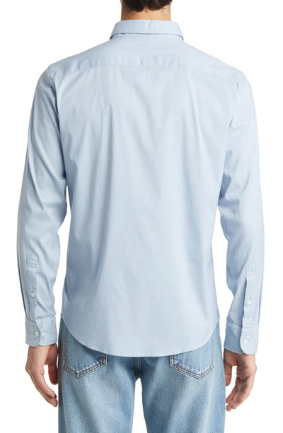 Shop Faherty The Movement Button-up Shirt In Atlantic Sky