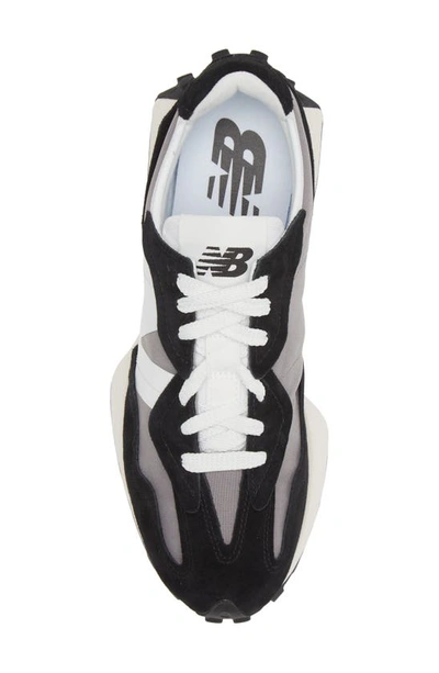 New Balance 327 Sneaker In Black/ Grey