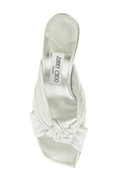 Shop Jimmy Choo Avenue Slide Sandal In Silver
