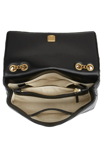 Tory Burch Kira Chevron Convertible Shoulder Bag In Black/gold