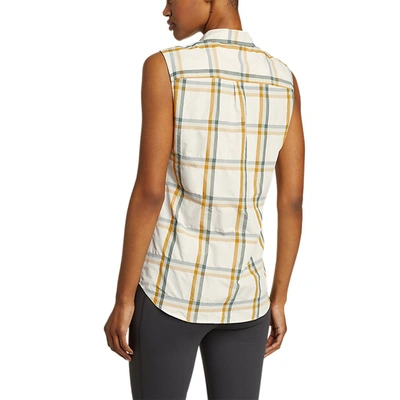Shop Eddie Bauer Women's Adventurer 3.0 Sleeveless Shirt In Yellow