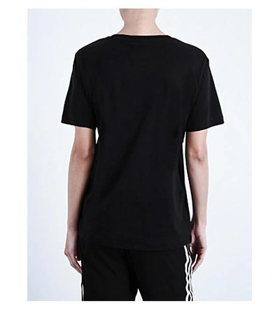 Shop Adidas Originals Adidas Trefoil Boyfriend Tee In Black