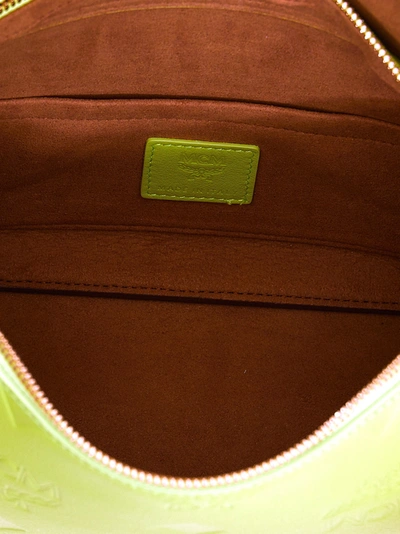 MCM small Aren monogram shoulder bag, Green