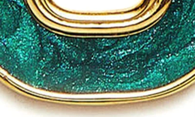 Missoma Enamel Haze Link Drop Earrings In Gold