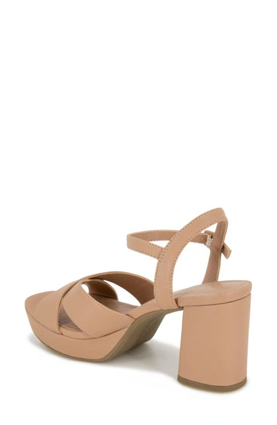 Reaction Kenneth Cole Reeva Platform Sandal In Nude