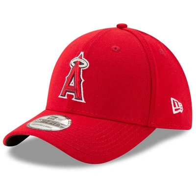 Shop New Era Red Los Angeles Angels Game Team Classic 39thirty Flex Hat