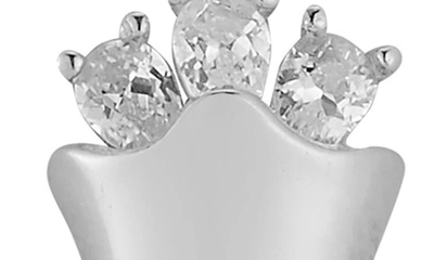 Sphera Milano Sterling Silver & Cz Rose Pendant Necklace In Silver
