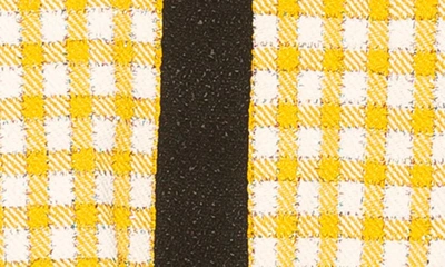 Alexia Admor Tweed Flared Miniskirt In Yellow Multi