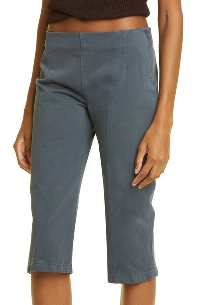 Shop Paloma Wool Cordora Crop Cotton Pants In Dark Grey
