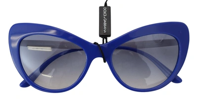 Shop Dolce & Gabbana Blue Acetate Full Rim Cat Eye Dg4307 Women's Sunglasses