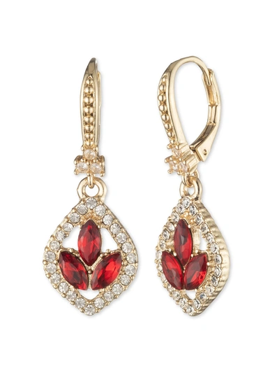 Marchesa Poised Red Mini Drop Earring In Red