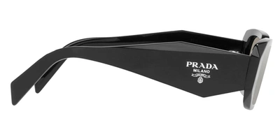 Prada Pr 17ws 1ab2b0 49mm Womens Rectangle Sunglasses In Black
