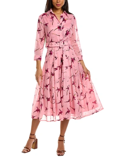 Samantha Sung Audrey Shirtdress In Pink | ModeSens