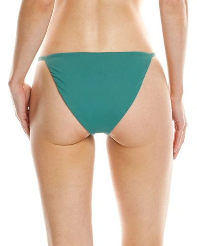 Shop Skin The Portia Reversible Bikini Bottom In Green