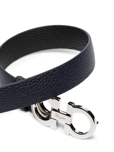 Ferragamo Leather Reversible Belt In Multi