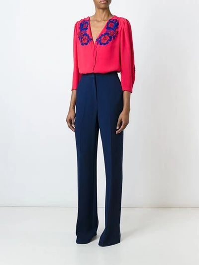 Shop Marc Jacobs Embroidered Flower Blouse