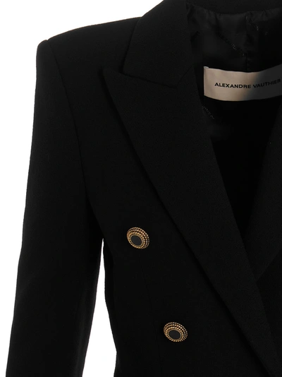 Shop Alexandre Vauthier Double-breasted Wool Blazer Jacket