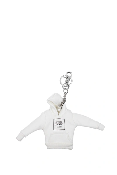Shop Opening Ceremony Key Rings Fabric White