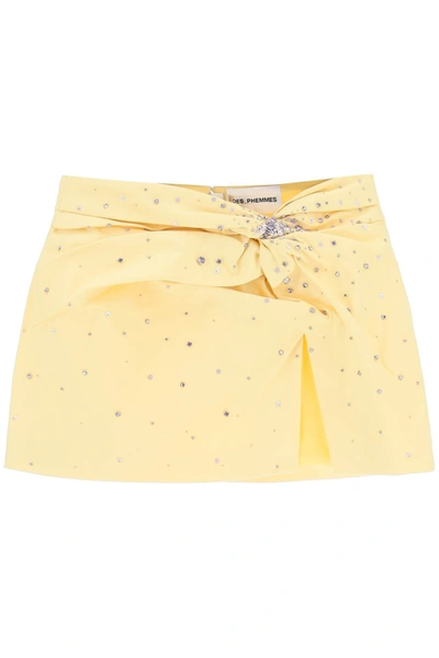Shop Des Phemmes Mini Skirt With Crystals