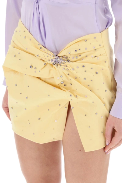 Shop Des Phemmes Mini Skirt With Crystals