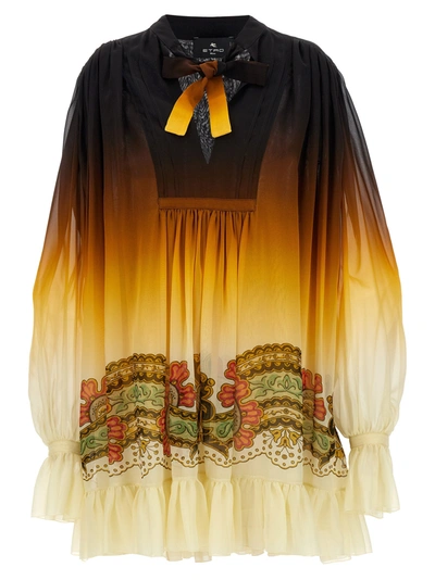 Shop Etro Paisley Dresses Multicolor