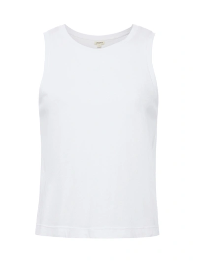 Shop L Agence Mikaela Cotton Tank In White