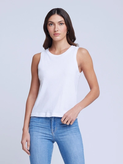 L Agence Mikaela Tank In White