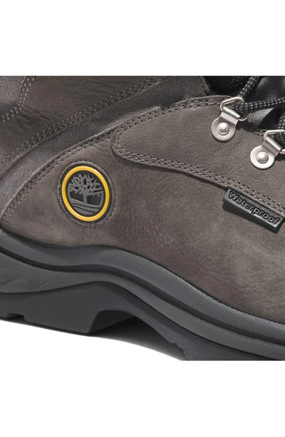 Timberland White Ledge Mid Waterproof Hiking Boot In Castlerock