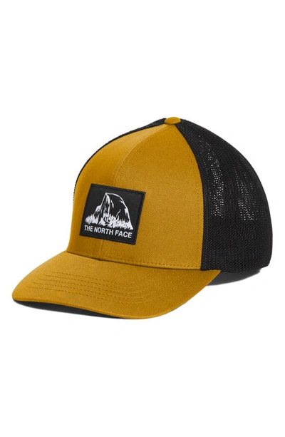 Shop The North Face Truckee Fitted Trucker Hat In Arrowwood Yellow