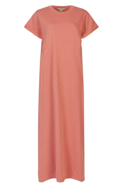 Shop Allsaints Anna Cotton Maxi Dress In Tainted Pink