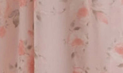 Zoe And Claire Floral Print Maxi Dress In Pink Floral