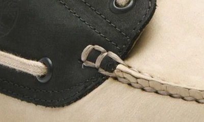 Timberland Two-tone Leather Boat Shoes In Lemon Pepper