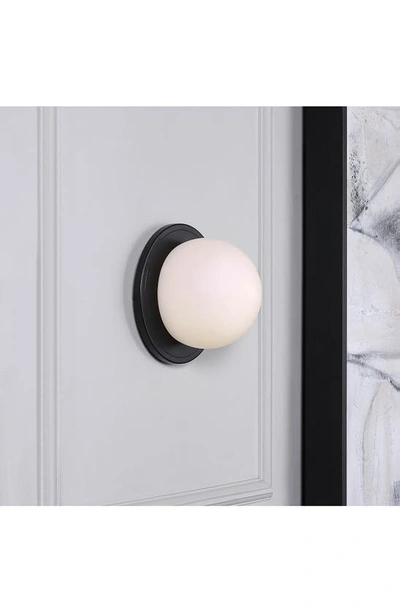 Renwil Round Wall Sconces In Sybil Matte Black