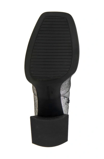 Kenneth Cole New York Block Heel Stretch Bootie In Pewter