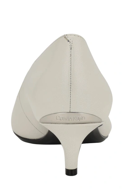 Calvin Klein Gabrianna Pump In Ivory Leather