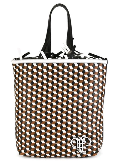 Pucci Geometric Pattern Frilled Shoulder Bag