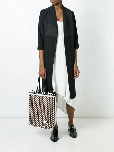 Pucci Geometric Pattern Frilled Shoulder Bag