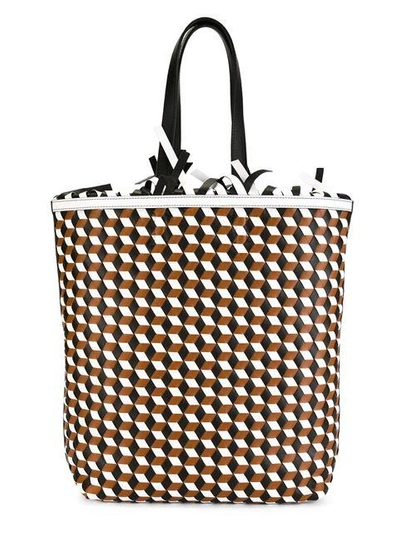 Pucci Geometric Pattern Frilled Shoulder Bag