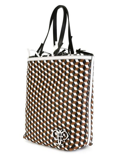 Pucci Geometric Pattern Frilled Shoulder Bag
