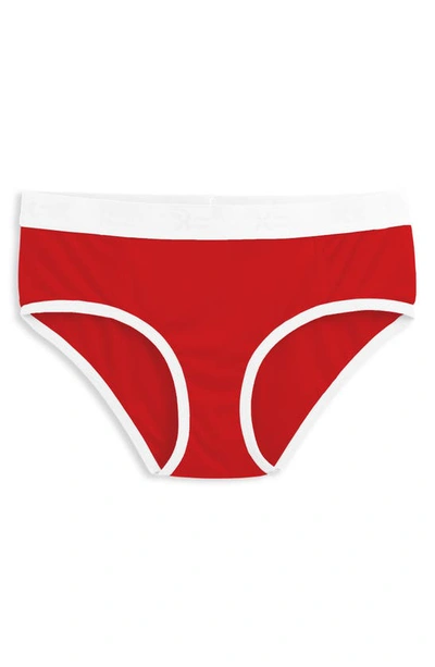 Shop Tomboyx Tucking Bikini Hipster Briefs In Fiery Red