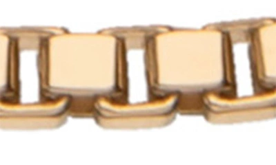 Shop Jennifer Zeuner Rima Box Chain Necklace In Gold Vermeil