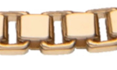 Jennifer Zeuner Rima Box Chain Necklace In Gold Vermeil
