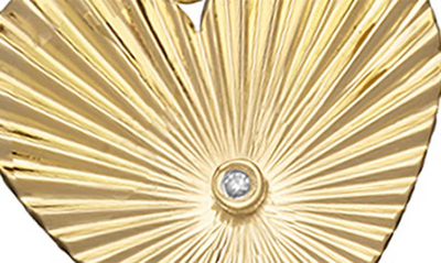 Shop Jennifer Zeuner Sheldon Diamond Pendant Y Necklace In Gold Vermeil
