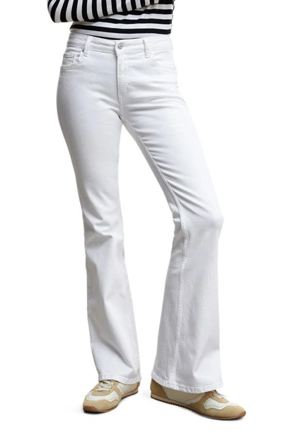 Shop Mango Flare Jeans In White