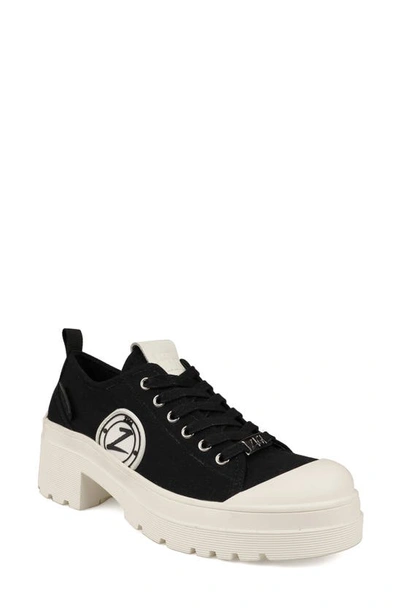 Shop Zigi Federika Platform Sneaker In Black Canvas