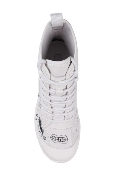 Shop Zigi Belisa Platform High Top Sneaker In Off White