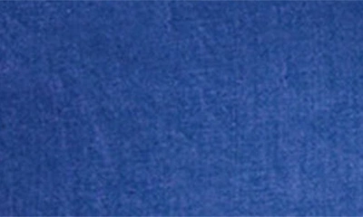 Shop Mango Tie Waist Linen Crop Pants In Medium Blue